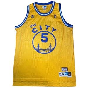 NBA Golden State Warriors Baron Davis The City Edition Basketball Jersey Sz XL